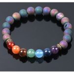 Farebný perlový náramok s farbami 7 čakier