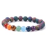 Farebný perlový náramok s farbami 7 čakier