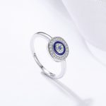 Strieborný prsteň so sústrednými kruhmi, veľkosť 8