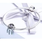 Strieborný lapač snov so zirkónovým kryštálom