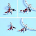 Dievčenský strieborný prívesok so zirkónovým kryštálom