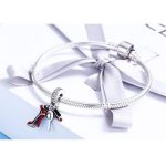 Dievčenský strieborný prívesok so zirkónovým kryštálom