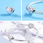 Strieborné kúzlo, srdce s labkami