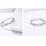 Strieborný prsteň s kryštálmi, fialový, veľkosť 8