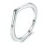 Strieborný prsteň nepravidelného tvaru, veľkosť 6