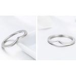 Strieborný prsteň nepravidelného tvaru, veľkosť 6