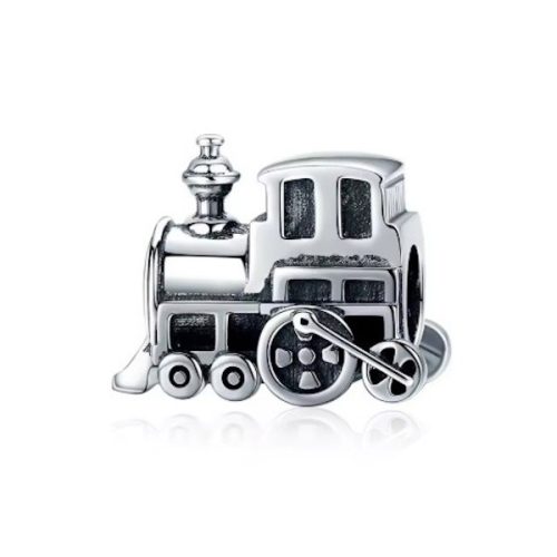 Ezüst charm, mozdony