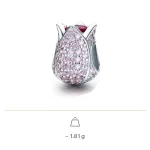 Strieborný charm, tulipán