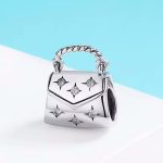 Ezüst charm, női táska