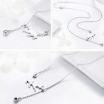 Strieborný náhrdelník s príveskom mačky