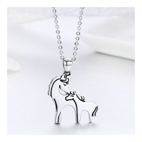 Strieborný náhrdelník s jazdeckým príveskom