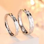 Ezüst férfi karikagyűrű, csiszolt, 9-es méret