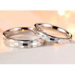 Ezüst női karikagyűrű, csiszolt, 5-ös méret