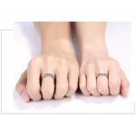 Ezüst női karikagyűrű, csiszolt, 6-os méret