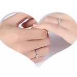 Ezüst jeggyűrű, egy pár, állítható méret