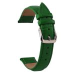 Dámsky kožený remienok na hodinky, zelený, 18 mm