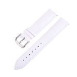 Dámsky remienok na hodinky z kože, biely, 20 mm