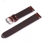 Kožený remienok na hodinky, tradičný štýl, 18 mm, hnedý