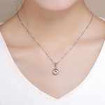 Strieborná darčeková krabička so zirkónovým krištáľovým kúzlom, ružová