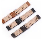 Pánsky kožený remienok na hodinky, 22 mm, svetlohnedý