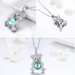 Strieborný náhrdelník s medvedíkom