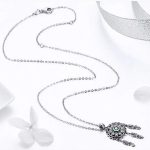 Strieborný náhrdelník s lapačom snov