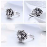 Ezüst gyűrű, rózsa