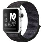 Remienok na Apple Watch, nylon, 38 mm, čierny