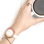 Dámske hodinky Shengke, bielo-ružové zlato