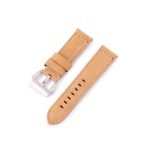 Remienok na hodinky z hovädzej kože, retro štýl, svetlohnedý, 22 mm