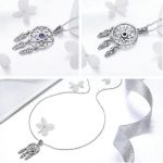 Strieborný náhrdelník s príveskom lapač snov