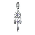 Ezüst charm, álomfogó