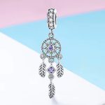 Ezüst charm, álomfogó