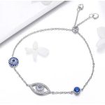 Strieborný náramok s motívom diabolského oka