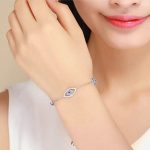 Strieborný náramok s motívom diabolského oka