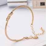 Slučkový náramok s českým krištáľom, zlatý/viacfarebný