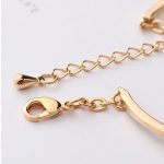 Slučkový náramok s českým krištáľom, zlatý/viacfarebný