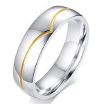 Pánsky snubný prsteň z nehrdzavejúcej ocele, veľkosť 10