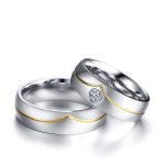 Pánsky snubný prsteň z nehrdzavejúcej ocele, veľkosť 12