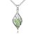 Náhrdelník v tvare kvapky s príveskom z českého krištáľu, peridot