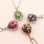 Náhrdelník s príveskom v tvare kvapky, český krištáľ, tanzanit