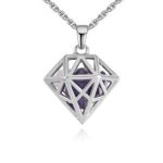 Náhrdelník s príveskom diamantový krištáľ, český krištáľ, tanzanit