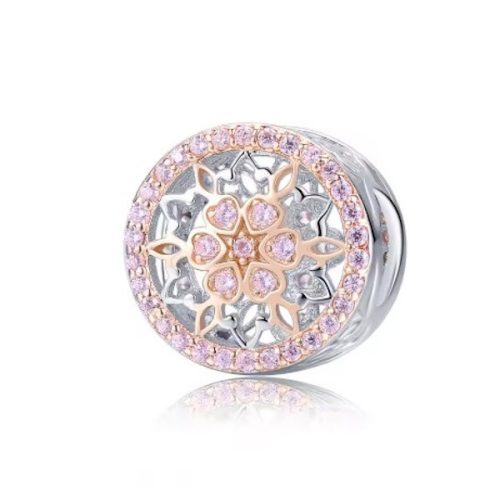 Ezüst charm, mandala