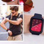 Remienok na Apple Watch s puzdrom, silikón, 40 mm, M, L, tmavomodrý