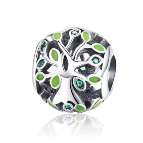 Ezüst charm, életfa