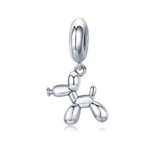 Strieborné balónové kúzlo pre psíka