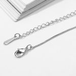 Náhrdelník s príveskom strieborný kríž, český krištáľ, biela