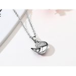 Súprava labutieho náhrdelníka a náušníc zdobená kryštálom Swarovski, ametyst