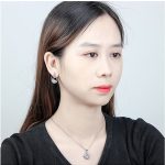 Súprava labutieho náhrdelníka a náušníc zdobená kryštálmi Swarovski, biela