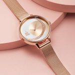 Dámske náramkové hodinky, módne, s kryštálmi